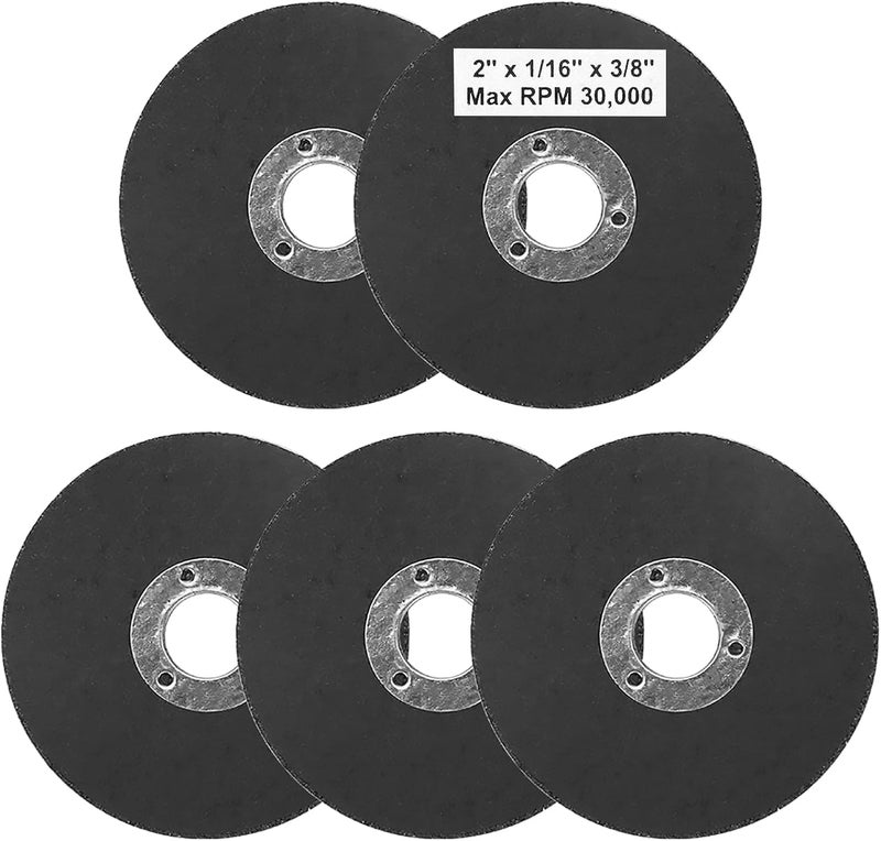 SI FANG 2 Inch Cut Off Wheel, 1/16in x 3/8in Arbor Double Reinforced Cutting Wheel Fit Most Benchtop Chop Saws/Miter Saw/Table Saw/Die Grinder (5Pcs) - Image 1